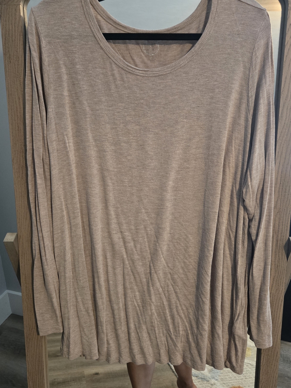 Maurices Long Sleeve 24/7 Top - Oatmeal
